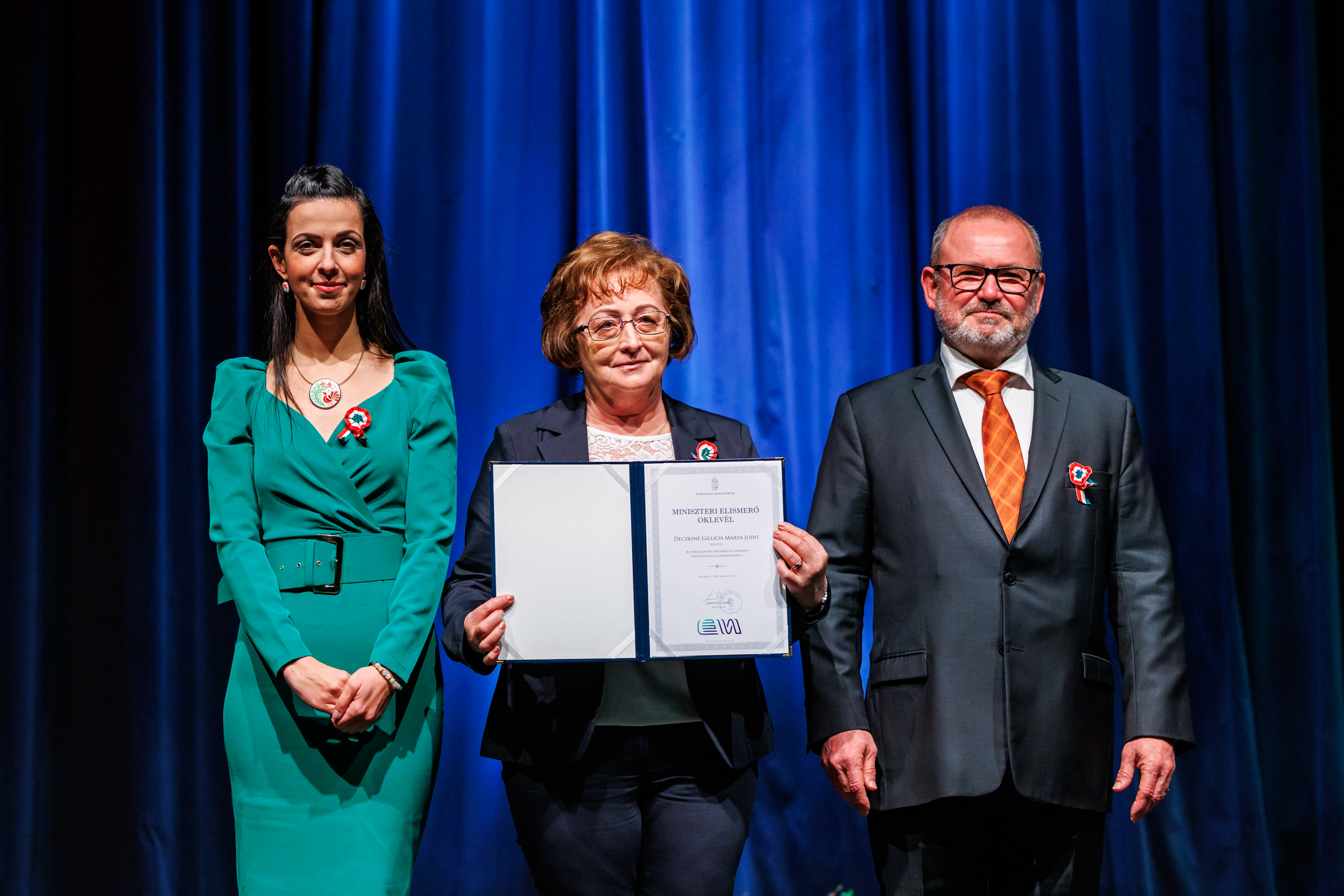 Deczkiné Márta elismerése